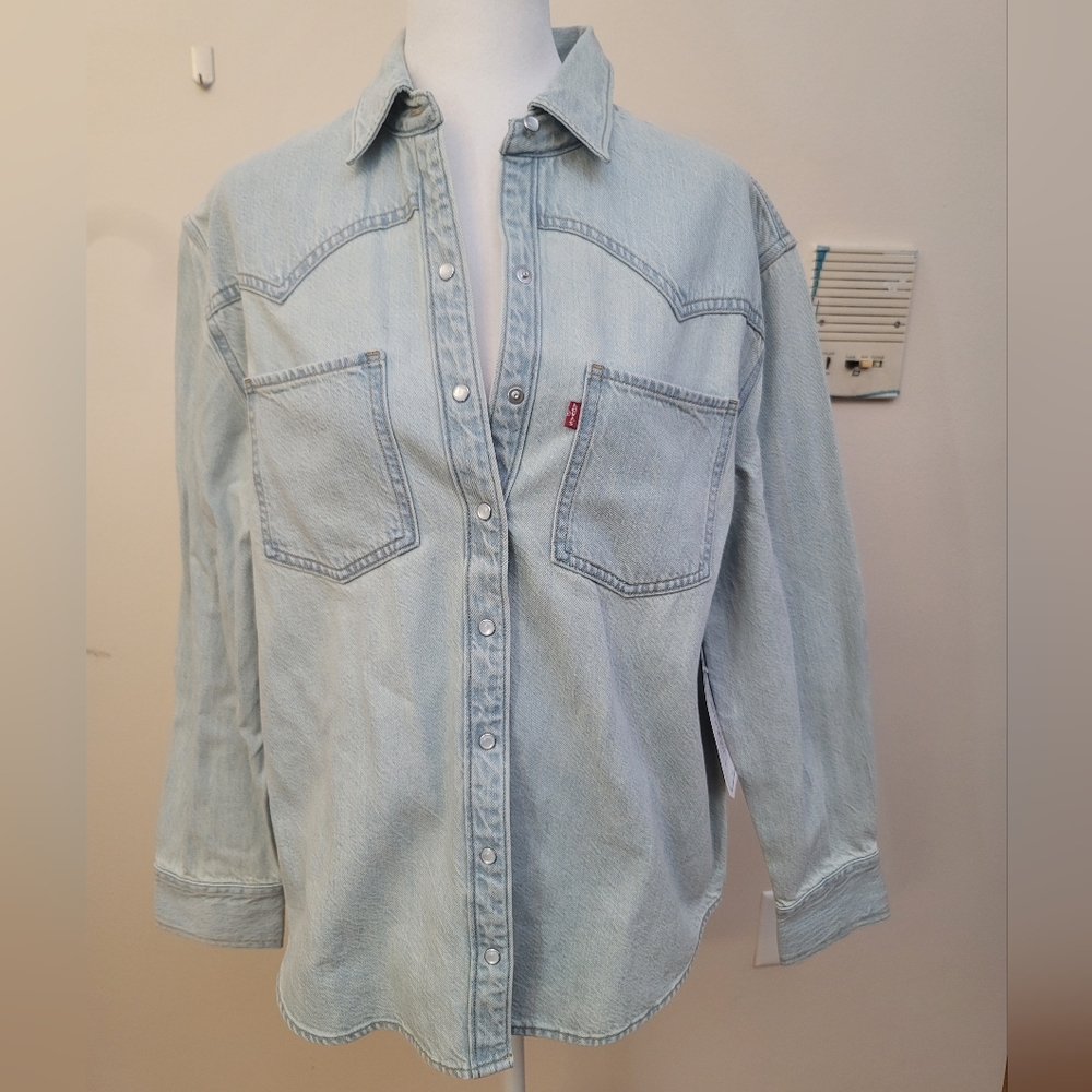 Women's Light Blue Denim Shirt
